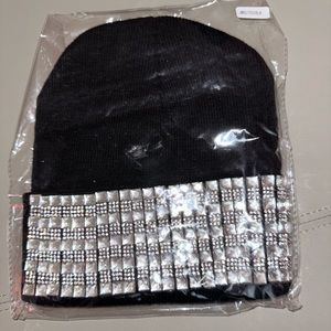 New Bling Black knitted Beanie